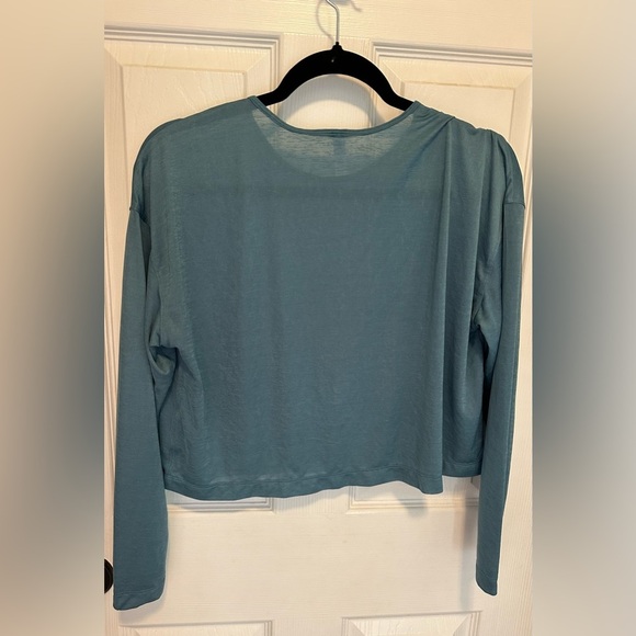 Athleta Vapor Long Sleeve Top Green Small - Picture 4 of 6